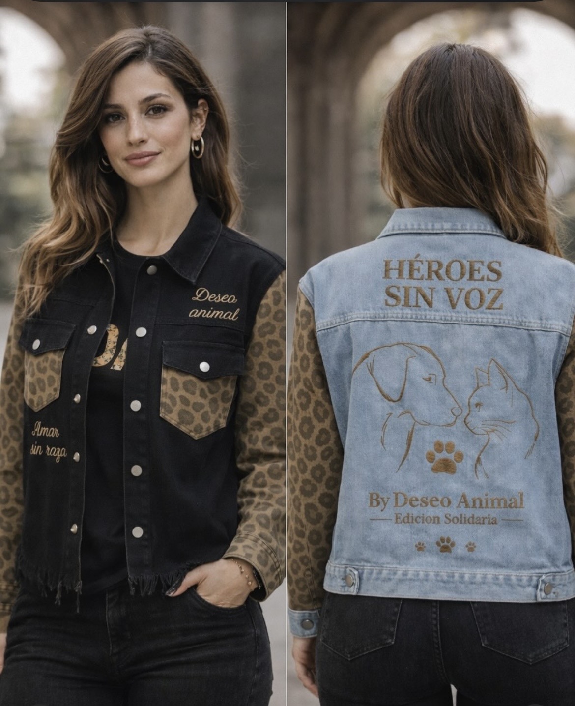 Chaqueta vaquera «Héroes sin voz»